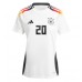 Camisa de Futebol Alemanha Benjamin Henrichs #20 Equipamento Principal Mulheres Europeu 2024 Manga Curta